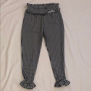 PrettyLittleThing Gingham Ruffle Pants